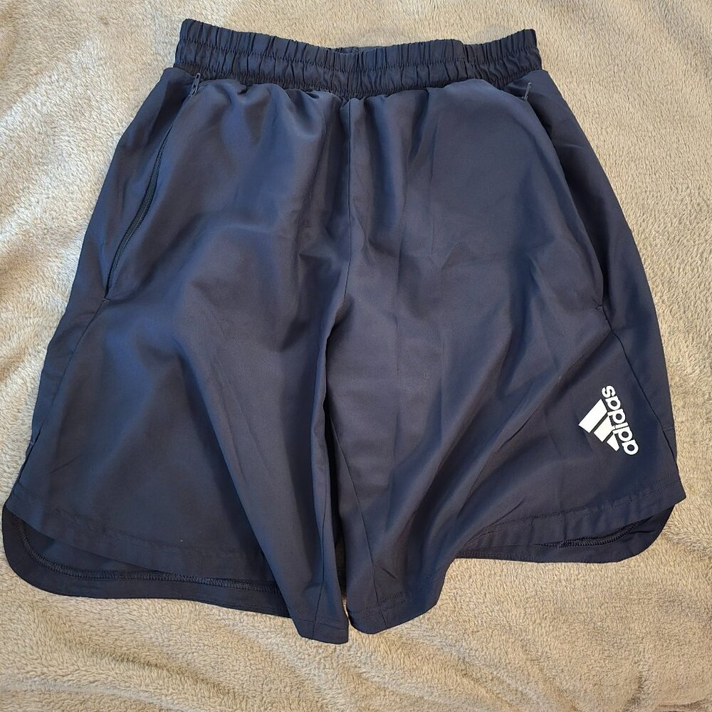 Mens Adidas Running Shorts Navy Small S